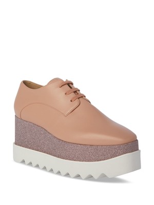 

STELLAMCCARTNEY Женские розовые туфли-оксфорды на платформе 2-1/2 дюйма Elyse Almond на танкетке 37,5, Розовый, 810038KP027
