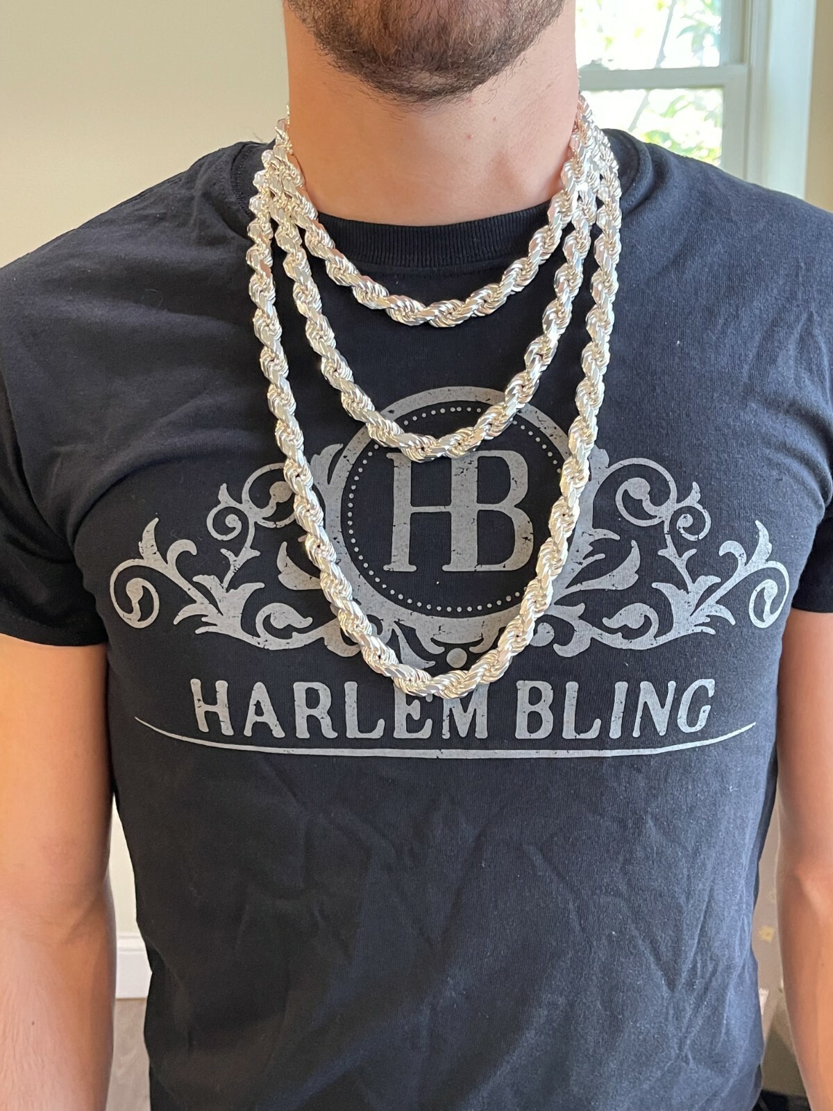 Pre-owned Silver Real Solid 925 Sterling  11mm Thick Men's Rope Chain Necklace Heavy Kilo