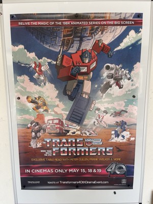 THE TRANSFORMERS 40th Anniversary Movie Poster 27x40 Double Sided New