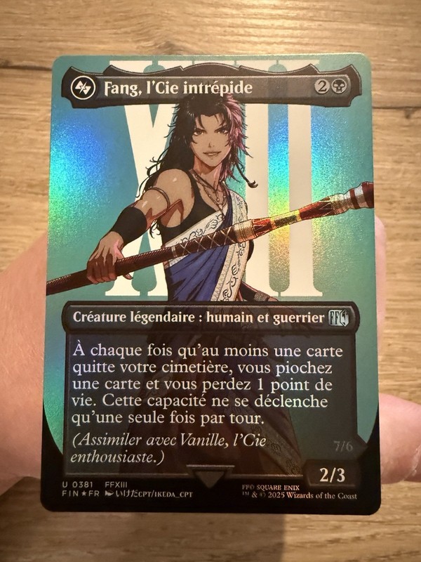 Carte Magic Mtg Final Fantasy Fang LâCie IntrÃPide U 0381 Foil Neuve Fr