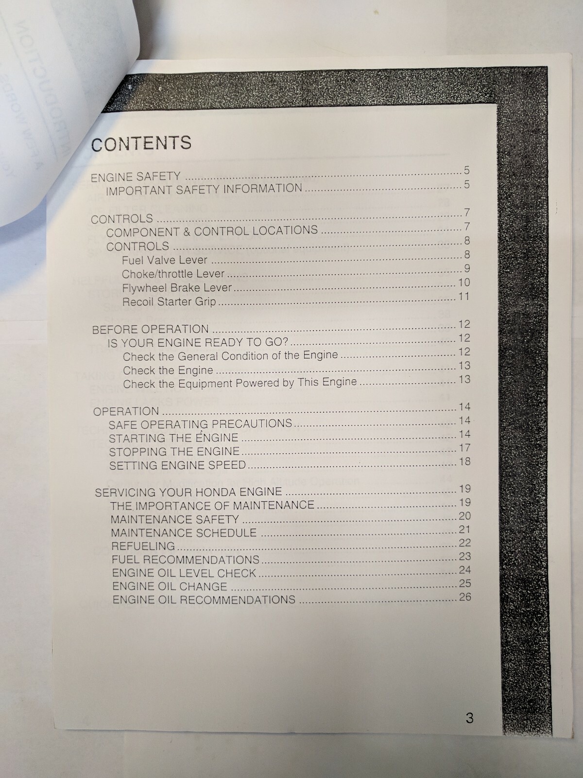 Honda Engines Owner's Manual GCV135 GCV160 Copy