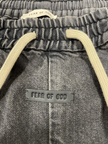 Pre-owned Fear Of God Japanese Denim Cargo Pant Collection 8 Retail $1,195 Size L (34in) In Black