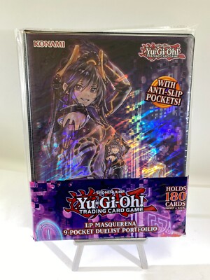 Konami Yu-Gi-Oh! 9-Pocket Portfolio MASQUERENA Holds 180 Cards New Sealed DS73