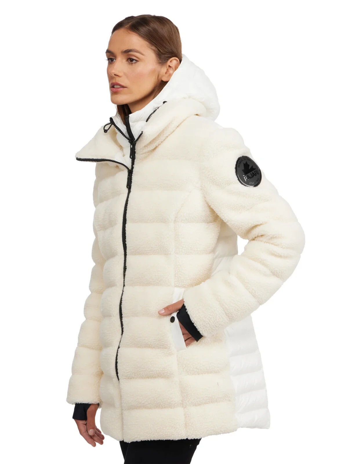 Pre-owned Pajar Canada Yvaine Women's Xl Lightweight Puffer Jacket White $489