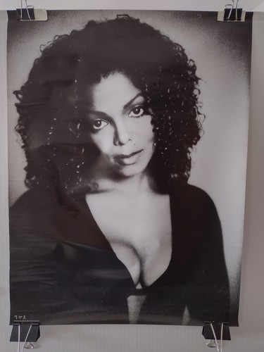 Janet Jackson Vintage Poster 美品 Janet Jackson Original 1989 Vintage Record Store Pop Music