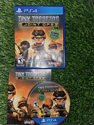 Tiny Troopers Joint Ops Zombie Edition Sony PlayStation 4 PS4 CIB Complete Works