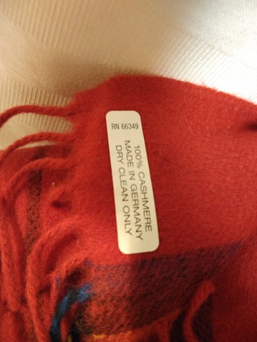 LOT OF 4 JOSEPH ABBOUD SCARFS 100% CASHMERE 3 PLAID 1 SOLID BLUE MADE IN GERMANY