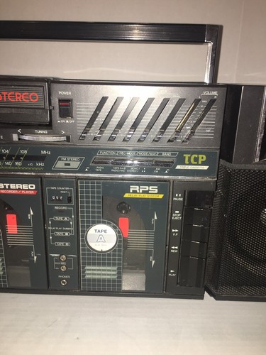 Vintage YORX BP-1000 Triple Cassette Portable AM/FM Radio Boombox