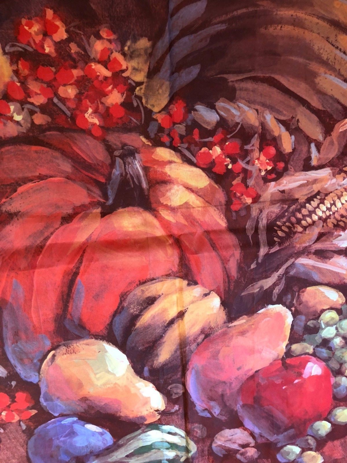 NWOT Large Halloween Thanksgiving Flag CUTE!