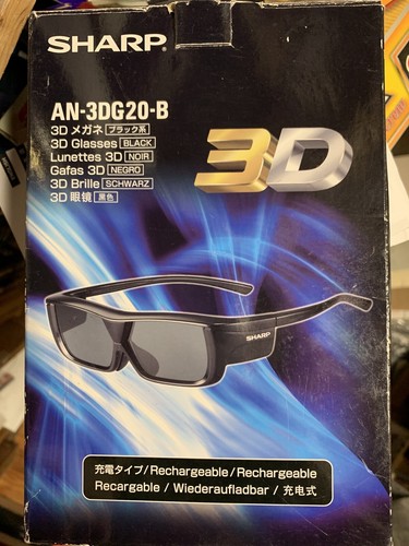3Dメガネ SHARP AN-3DG50 2個セット 3D映像用