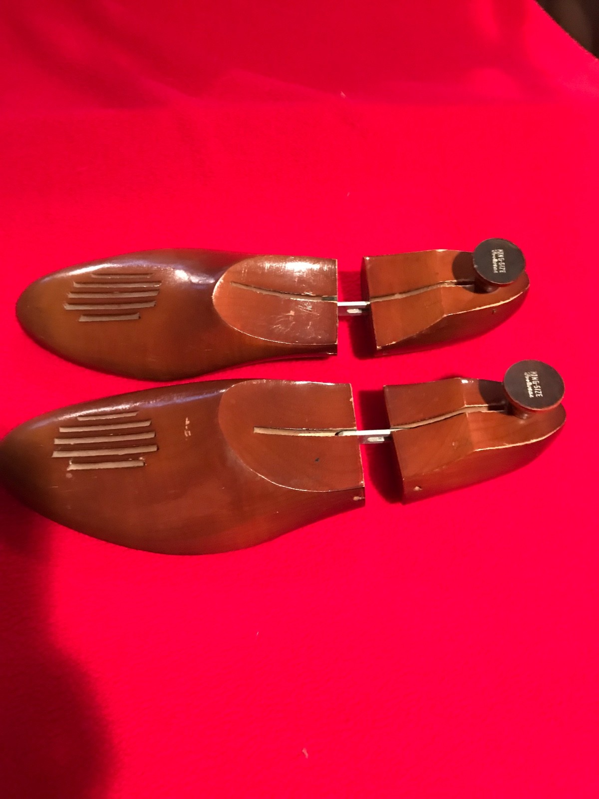 Vintage Wooden Shoe Trees - Mens - King Size Footwear - Size B