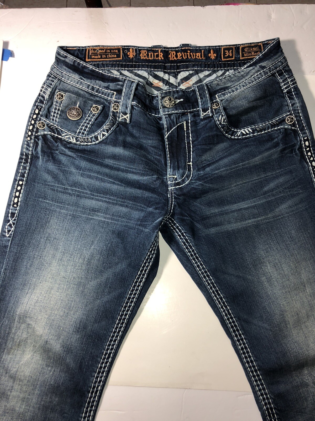 Купить ROCK REVIVAL JEANS MIKAEL SLIM 