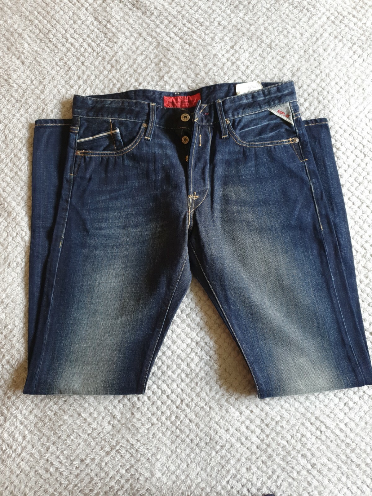 REPLAY WAITOM Mens Slim Dark Indigo Fit 