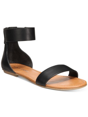 Женские черные модельные босоножки Keley с круглым носком на молнии и подкладкой SUN STONE, 9 М