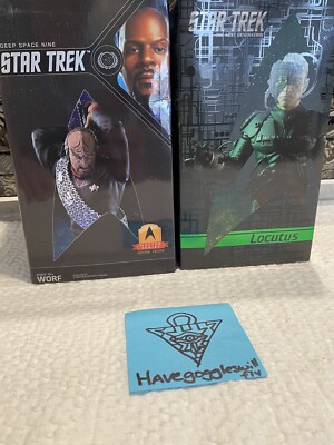 QMx Star Trek TNG - Locutus of Borg and Worf Mini Master Platinum Edition Figure