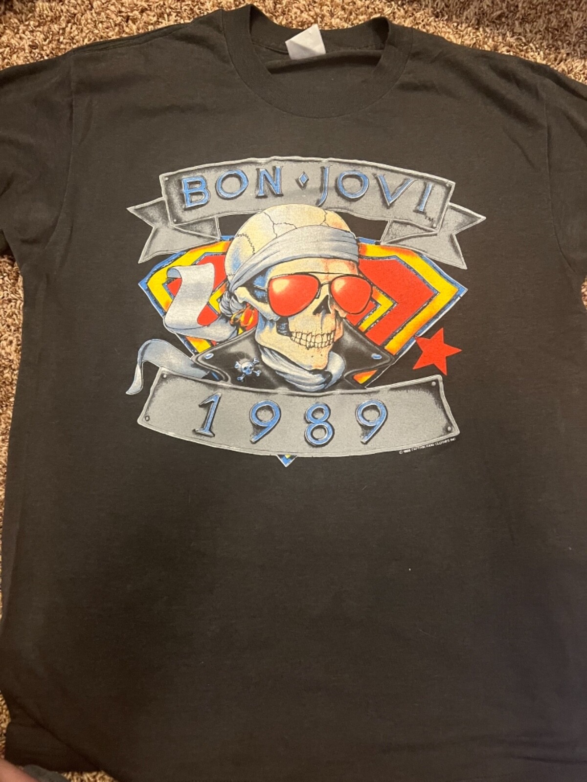 【ビンテージ】BON JOVI 1989 Tシャツ Lサイズ Vintage 1989 Bon Jovi Tee – Electric West