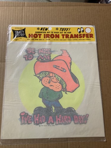 60s ビンテージ Rat's Hole アイロンプリント 転写紙 ホットロッド 60s ビンテージ Rat's Hole アイロンプリント 転写紙 ホット