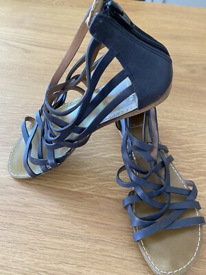 dark blue gladiator sandals
