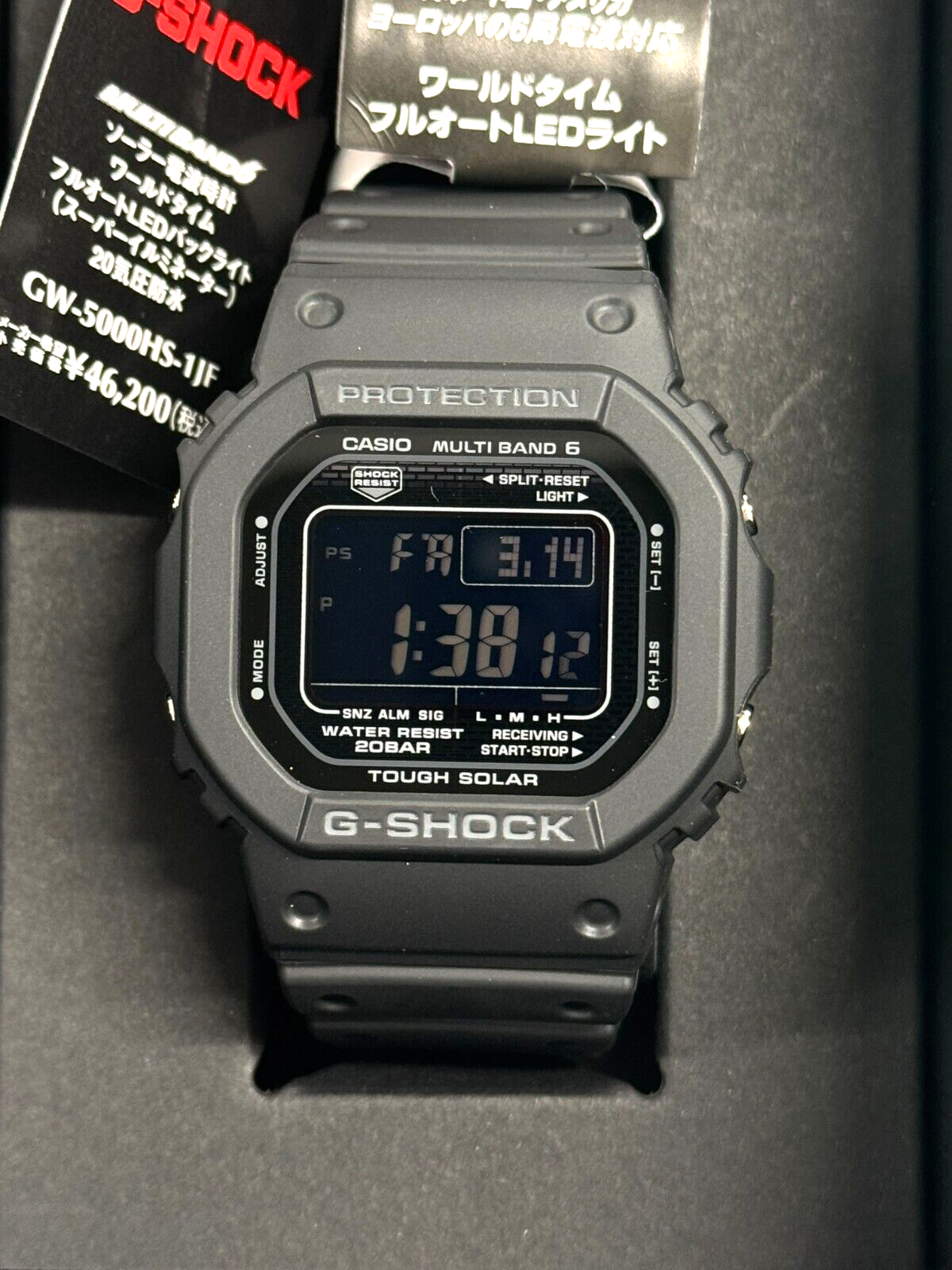 CASIO GW-5000HS-1JF G-SHOCK GW-5000 HERITAGE SERIES Made in CASIO GW-5000HS-1JF G-SHOCK GW-5000 HERITAGE SERIES Made in