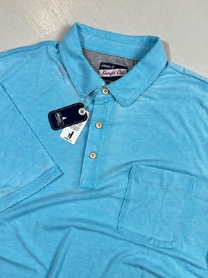 johnnie-O The Local Polo Shirt Montego Blue SS Men Size LARGE NEW JMPO3860 L