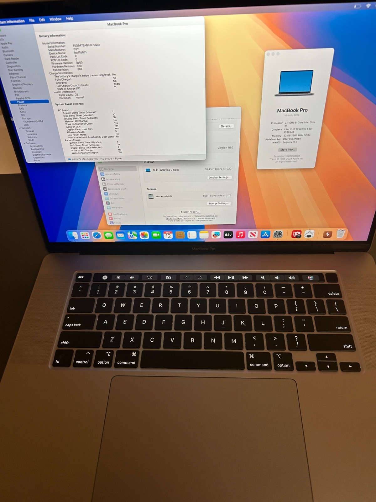 MacBook Pro (16-inch 2019)｜i9｜32GB/2TB Amazon.com: Apple 2019 MacBook Pro with 2.4GHz Intel Core i9