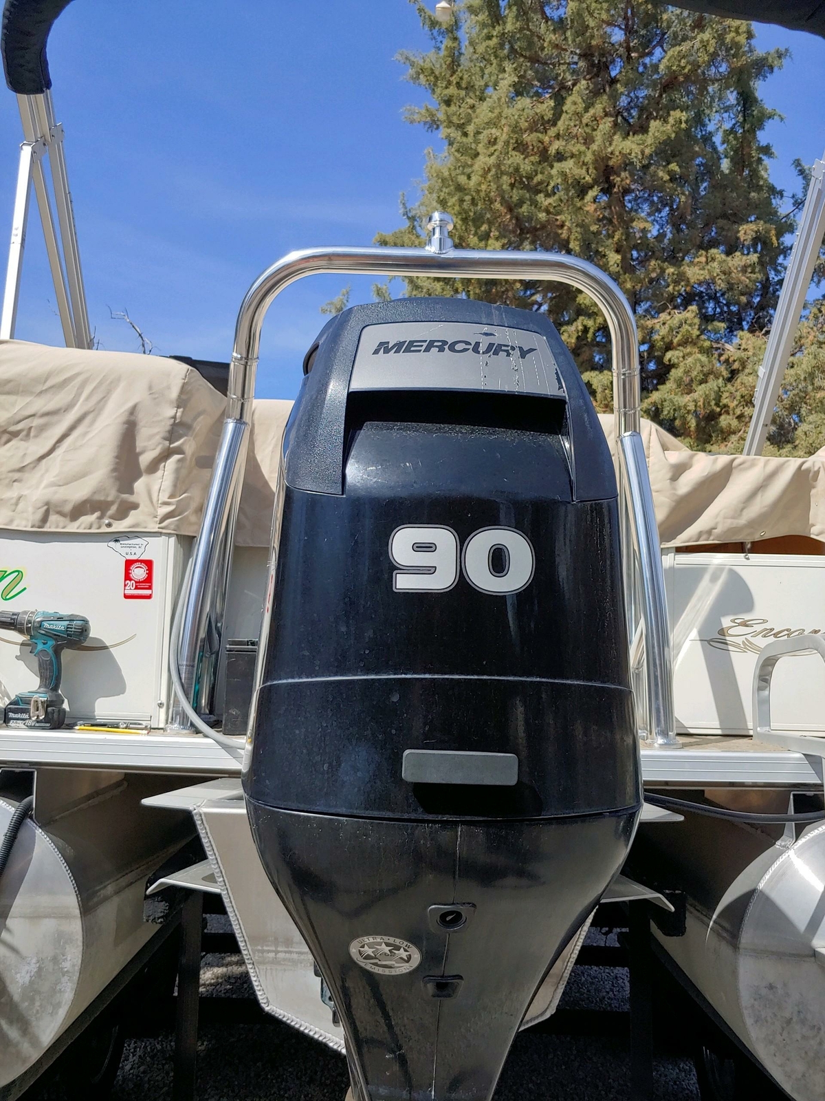 Origin Aluminum Polished Ski Tow Bar for Pontoon Boats Universal Ski