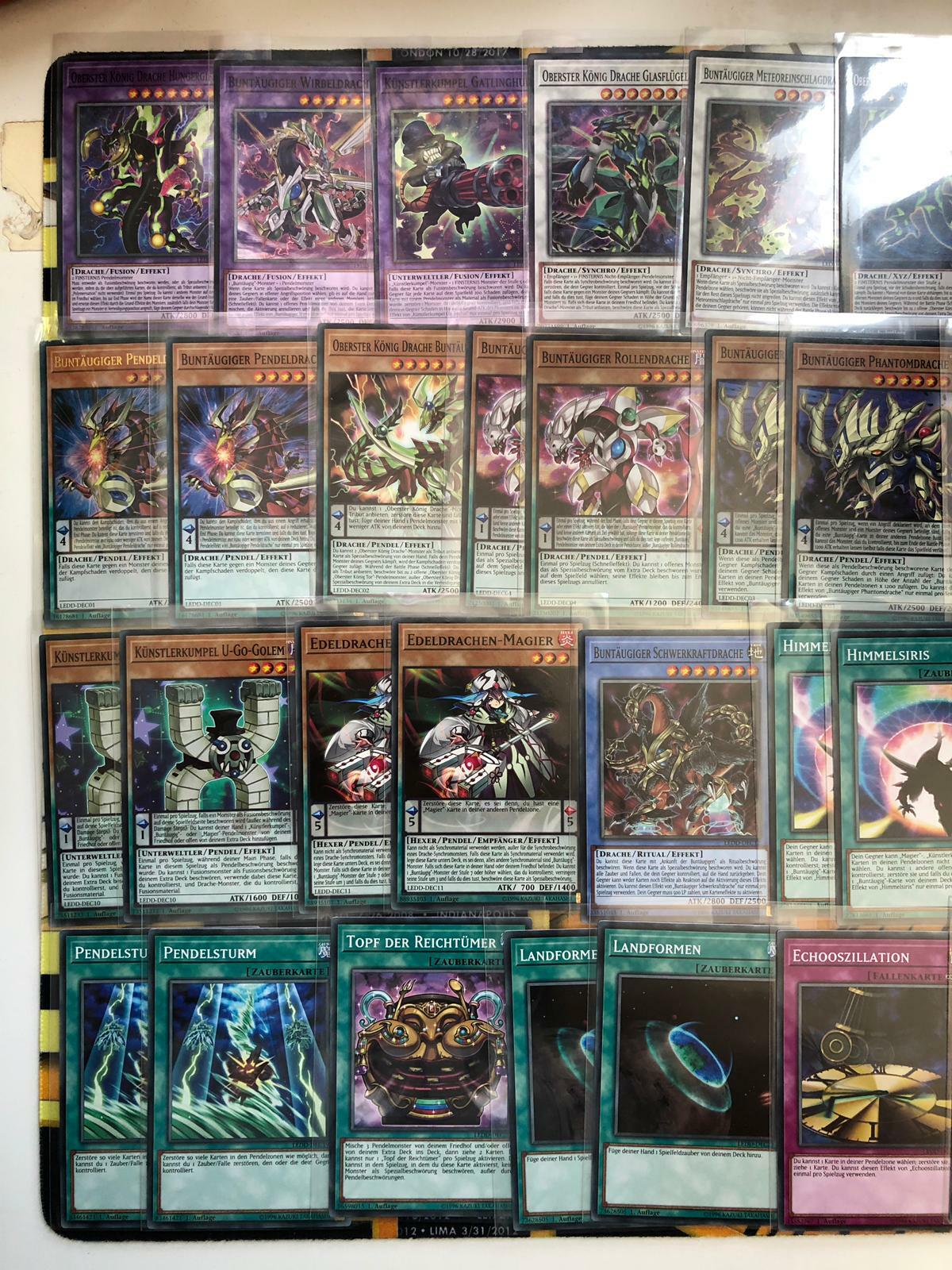 Yu-Gi-Oh Buntäugig Pendel Deck Buntäugiger Pendeldrache Künstlerkumpel 