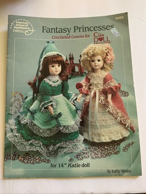Fantasy Princesses Crocheted Gowns Pattern For 14   Dolls Am School Of Needlewk