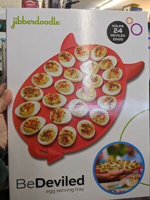 BeDeviled Egg Serving Tray Holds 24 Eggs NIB (#8759-60)