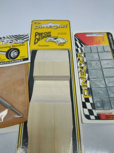 Pine Wood Derby Lot Accessories Scouts