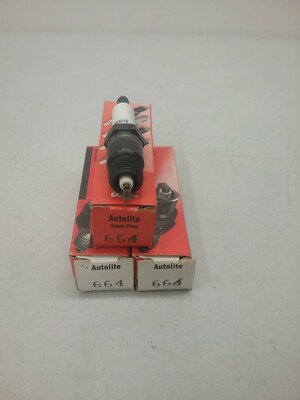 664 Autolite Spark Plug Made In USA Quantity 3 Pieces 