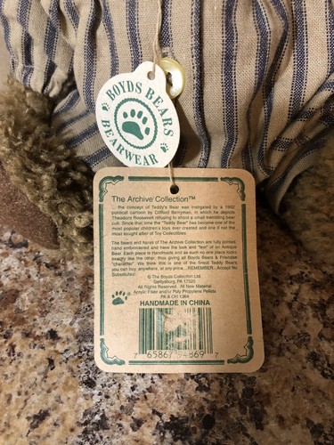 Boyd's Bears Bunker Bedlington Teddy Bear #94869GCC Archive Collection With Tags