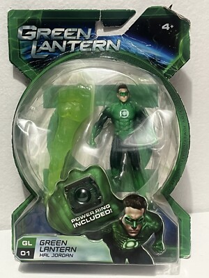 Green Lantern: BATTLE AXE - HAL JORDAN 4'' Action Figure! Power Ring Included! GL