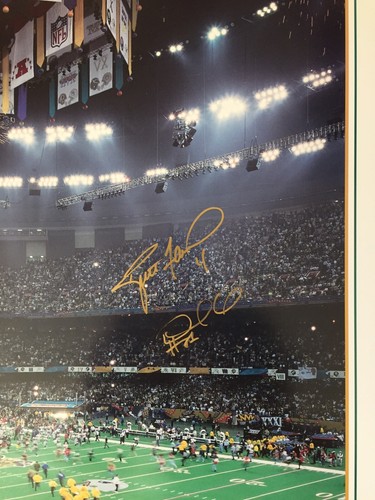 Brett Favre And Desmond Howard Signed 24x30 Super Bowl Photo Packers