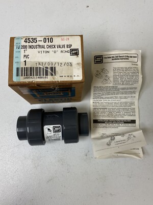 SPEARS 4535-010 1  BALL VALVE, TU 2000 INDUSTRIAL CHECK VALVE BSP, VITON O RING