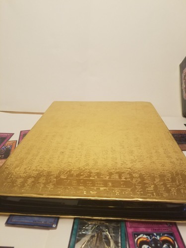 yu gi oh card lot with gold card case and tin(342 cards)