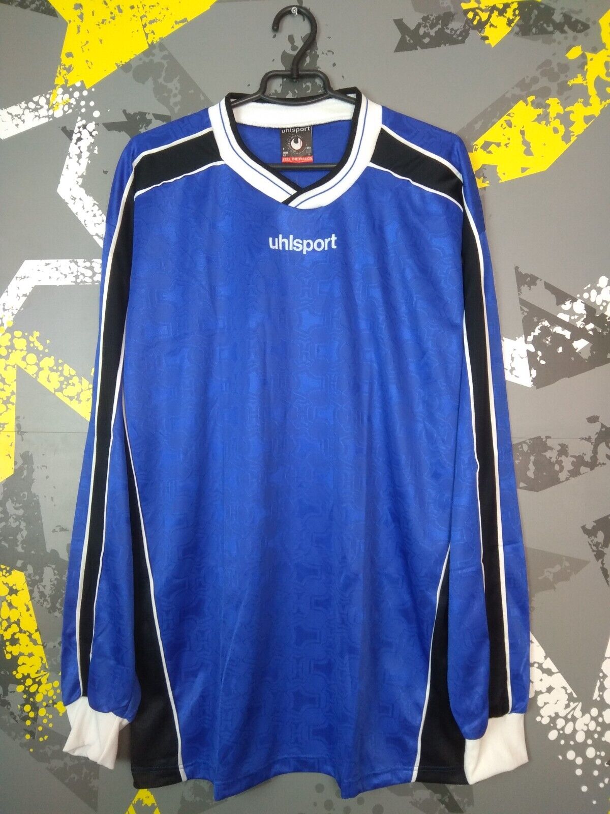 Uhlsport Vintage Jersey Long Sleeve Football Shirt Mens Size Uhlsport Vintage Jersey Long Sleeve Football Shirt Mens Size