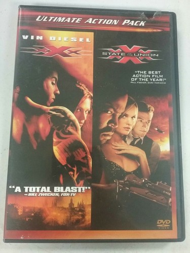 XXX And XXX State Of The Union Vin Diesel DVD Set L117 XXX And XXX State Of The Union Vin Diesel DVD Set L117