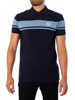 

Мужская рубашка поло Young Line Sergio Tacchini, синяя, Синий, STM14554-210