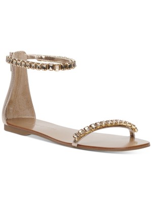 Женские босоножки с круглым носком Carmel от MATEO BY INC, украшенные золотом, 10 М