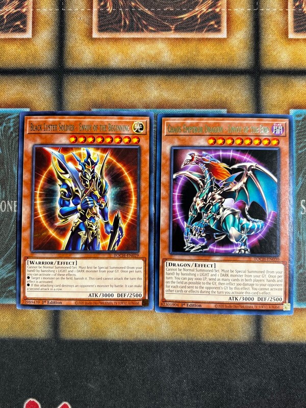 Yugioh Black Luster Soldier - Envoy of the Beginning + Chaos Yugioh Black Luster Soldier - Envoy of the Beginning + Chaos