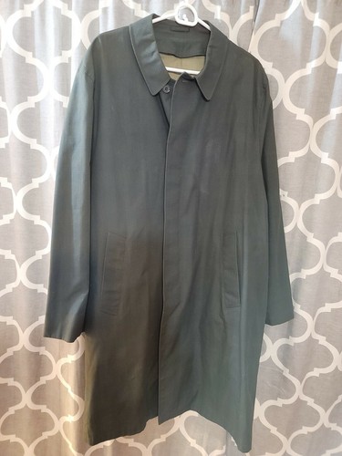 Vintage dark green Koratron Trench Coat Lining size 42 | eBay