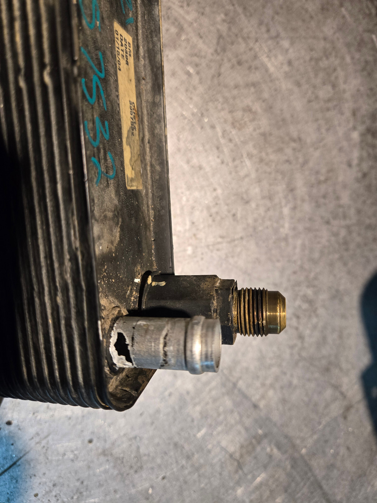 2003 Dodge Ram 2500 Transmission Oil Cooler Turbo Diesel 3957532 5.9 Cummins OEM - Picture 6 of 7