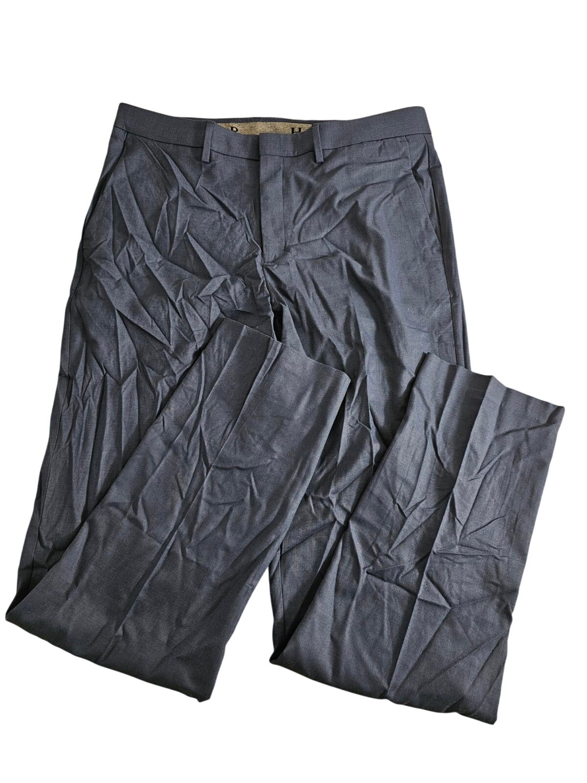 34x34 - BLUE - Men’s Haggar Performance Straight Fit 365 Flex Dress Pants