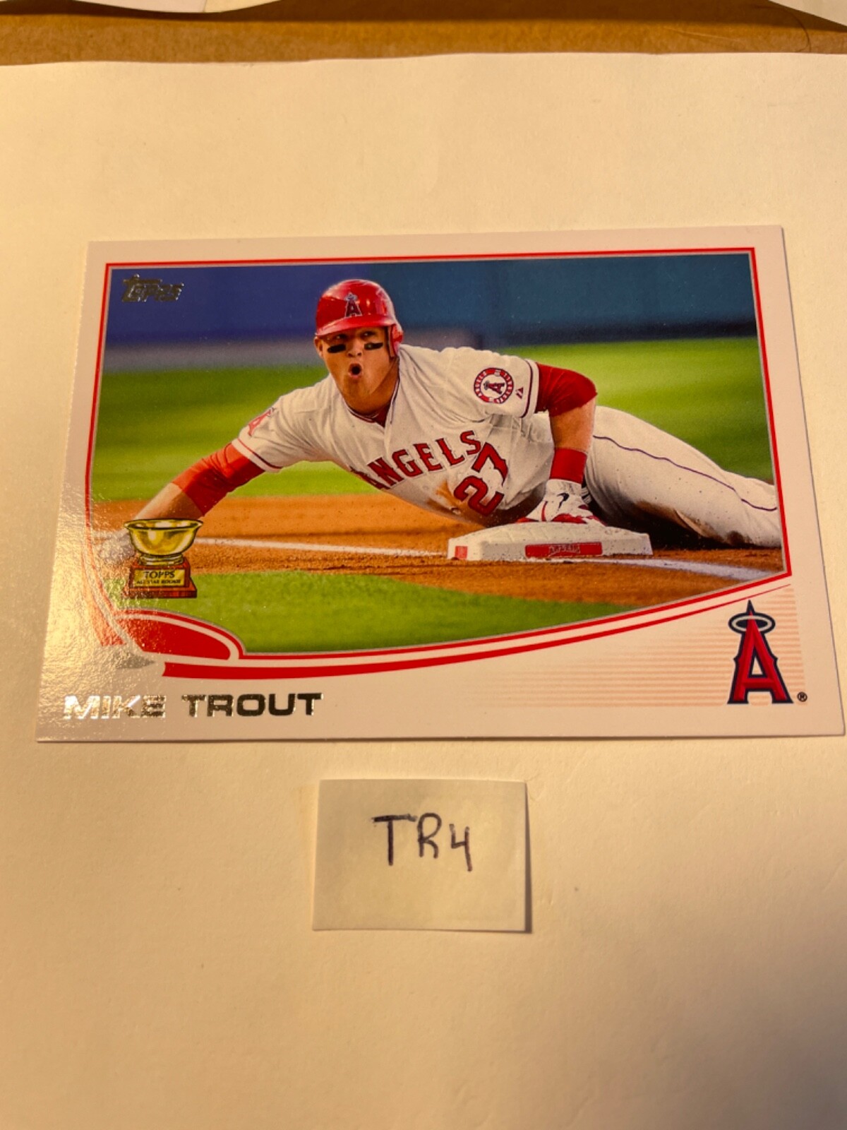 MIKE TROUT メモラビリア直筆サインカード /25 2024 Topps Holiday Baseball MLB Mike Trout マイクトラウト