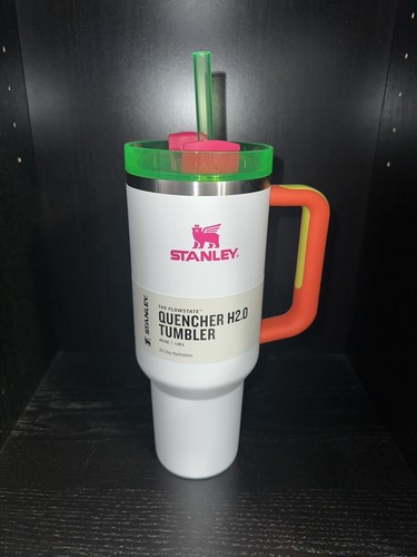 NEW White Neon Orange Yellow Pink Green Stanley 40 Oz