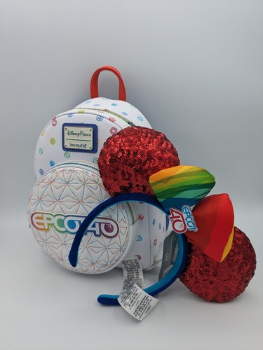 Disney Parks EPCOT 40th Anniversary Loungefly Backpack 