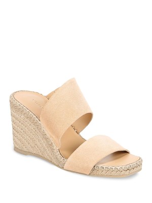 VINCE. Женские бежевые босоножки на танкетке Garlin на платформе 1/2, 9,5 М