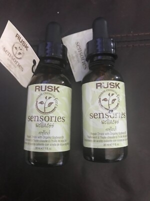 2-Rusk Sensories Wellness Reflect Shine Enhancing Repair Drop W/Soybean MSRP $25