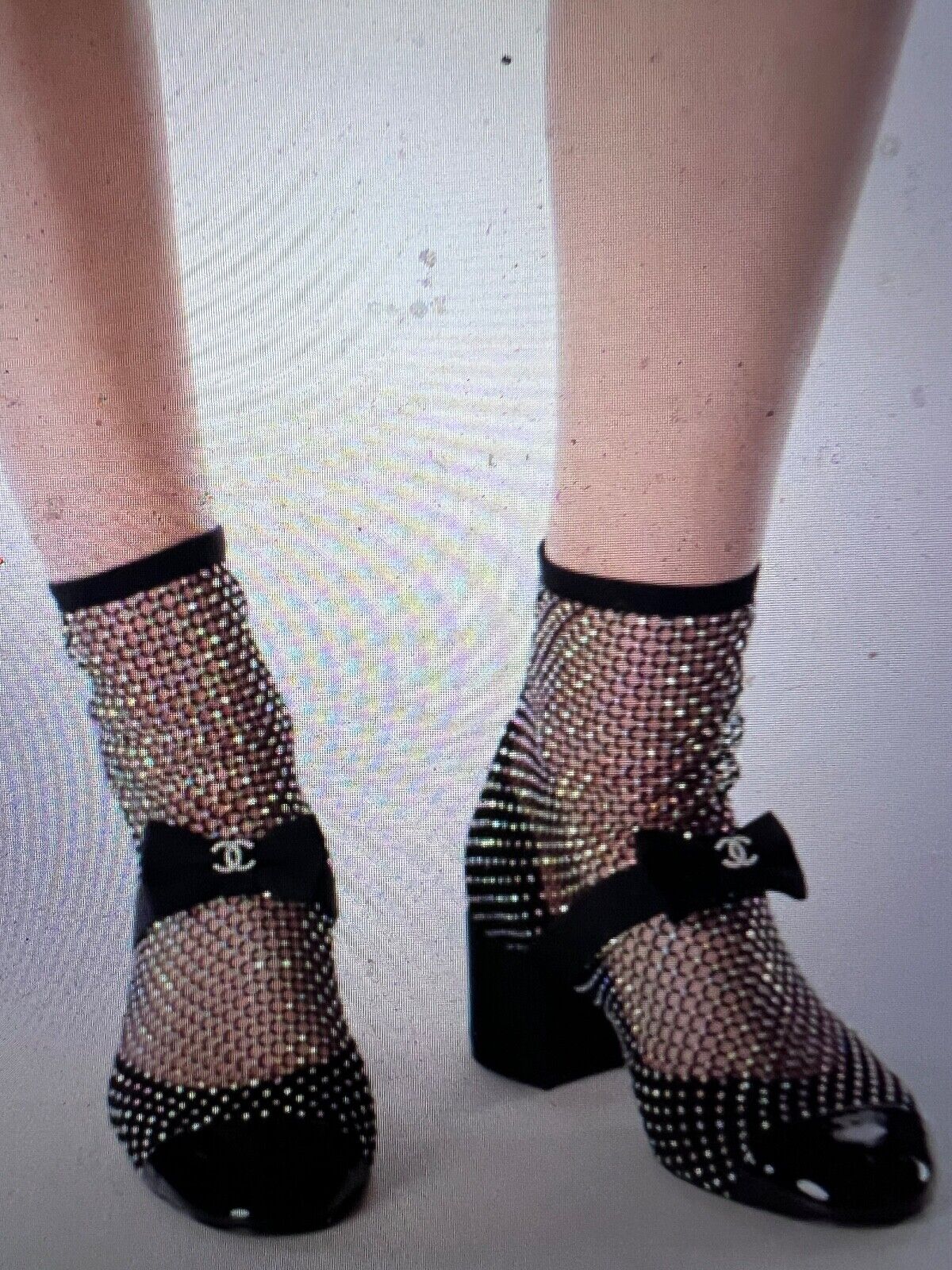 CHANEL 23S NEW TAGS GORGEOUS BLACK CRYSTAL BOOTS SHOES BOW CHANEL 23S NEW TAGS GORGEOUS BLACK CRYSTAL BOOTS SHOES BOW